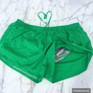 Women's Nike green black shorts